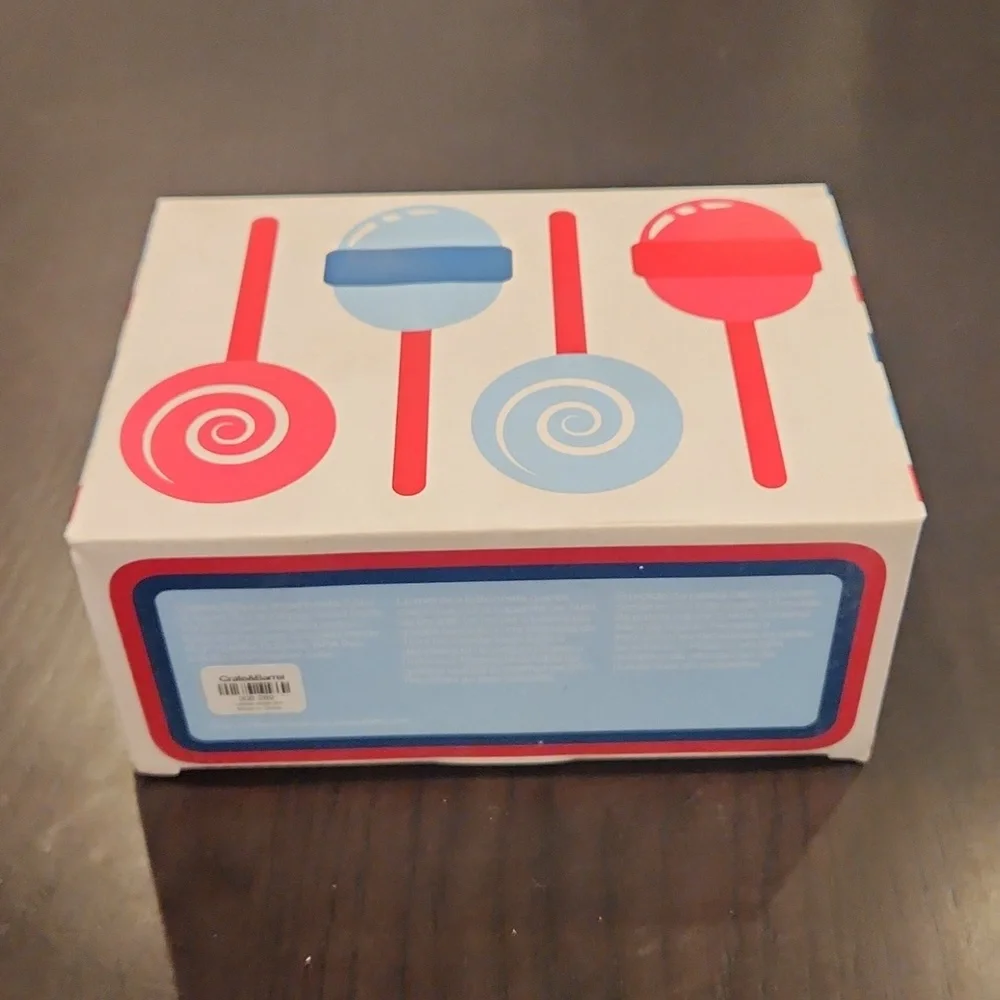 Crate&Barrel Lollipop Ice Pop Molds, NWT